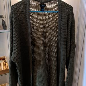 Rue 21 Plus Olive Open Cardigan with Pockets 2X